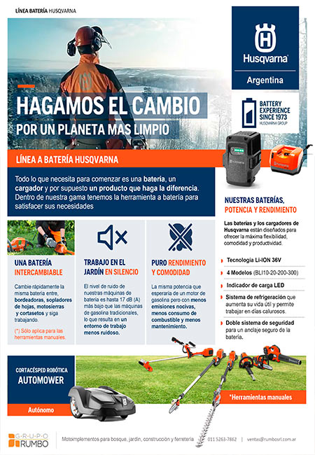 Husqvarna Batería - Hagamos el cambio